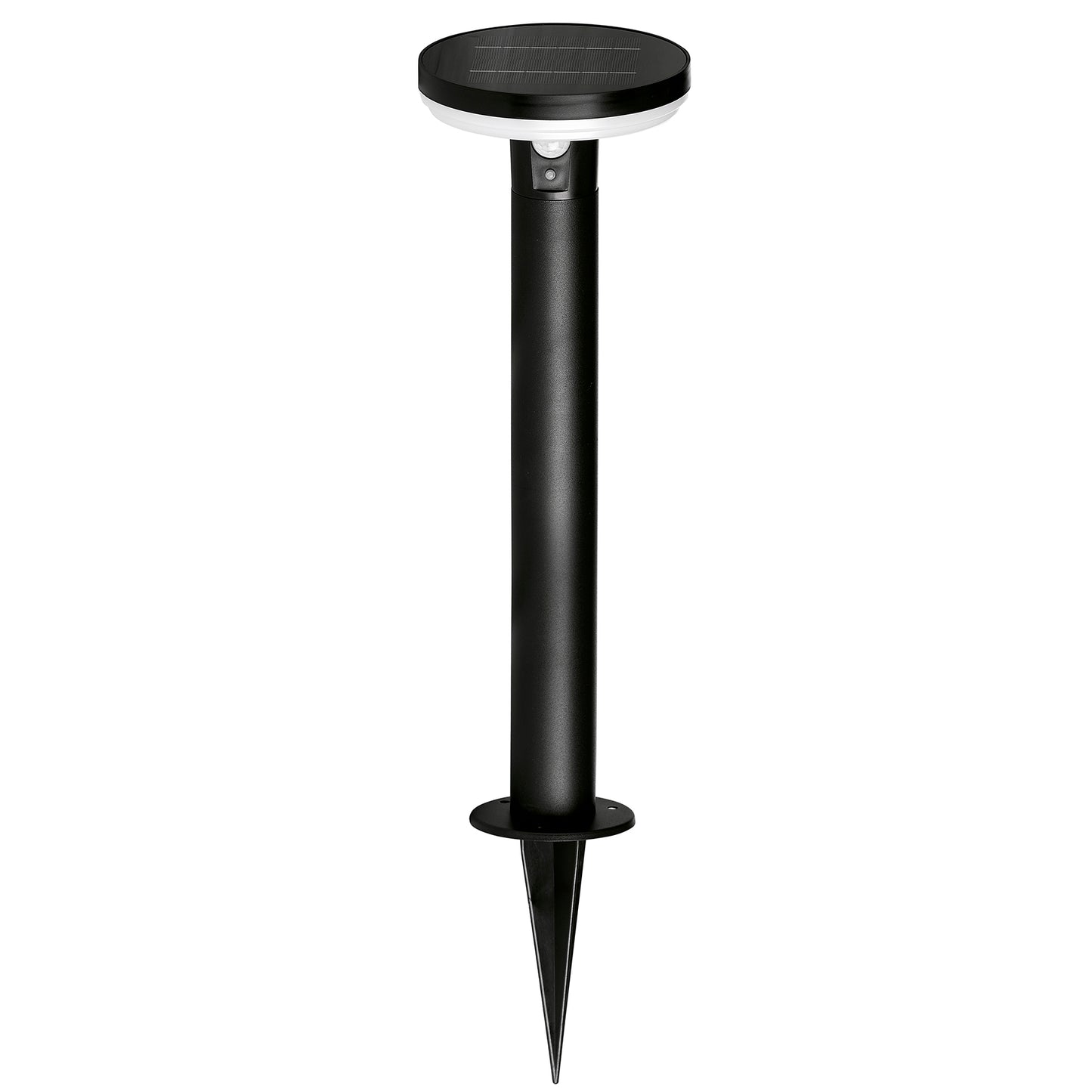 4lite Antheia Solar IP54 Die-Cast Aluminium LED Outdoor Bollard Light with Built in PIR Motion Sensor