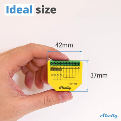 Shelly Plus RGBW PM WiFi Operated RGBW Controller for LED Strips