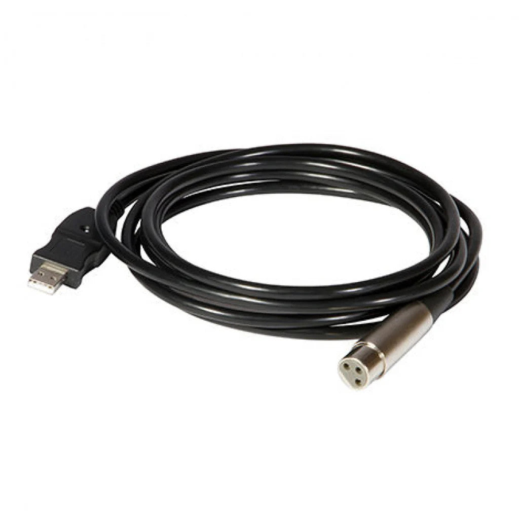 On-Stage XLR to USB Microphone Cable - Black, 3m - maplin.co.uk