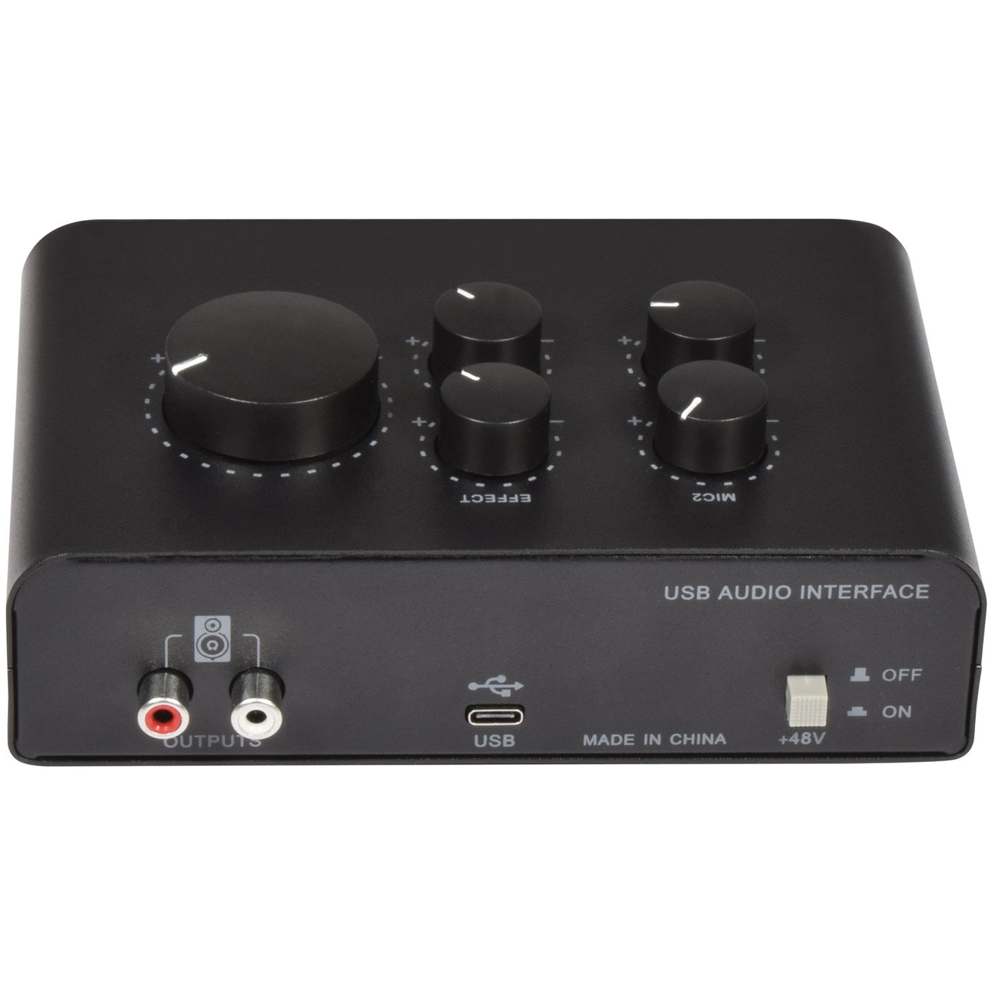 Citronic USB Audio Interface for 2 Microphones & 1 Instrument