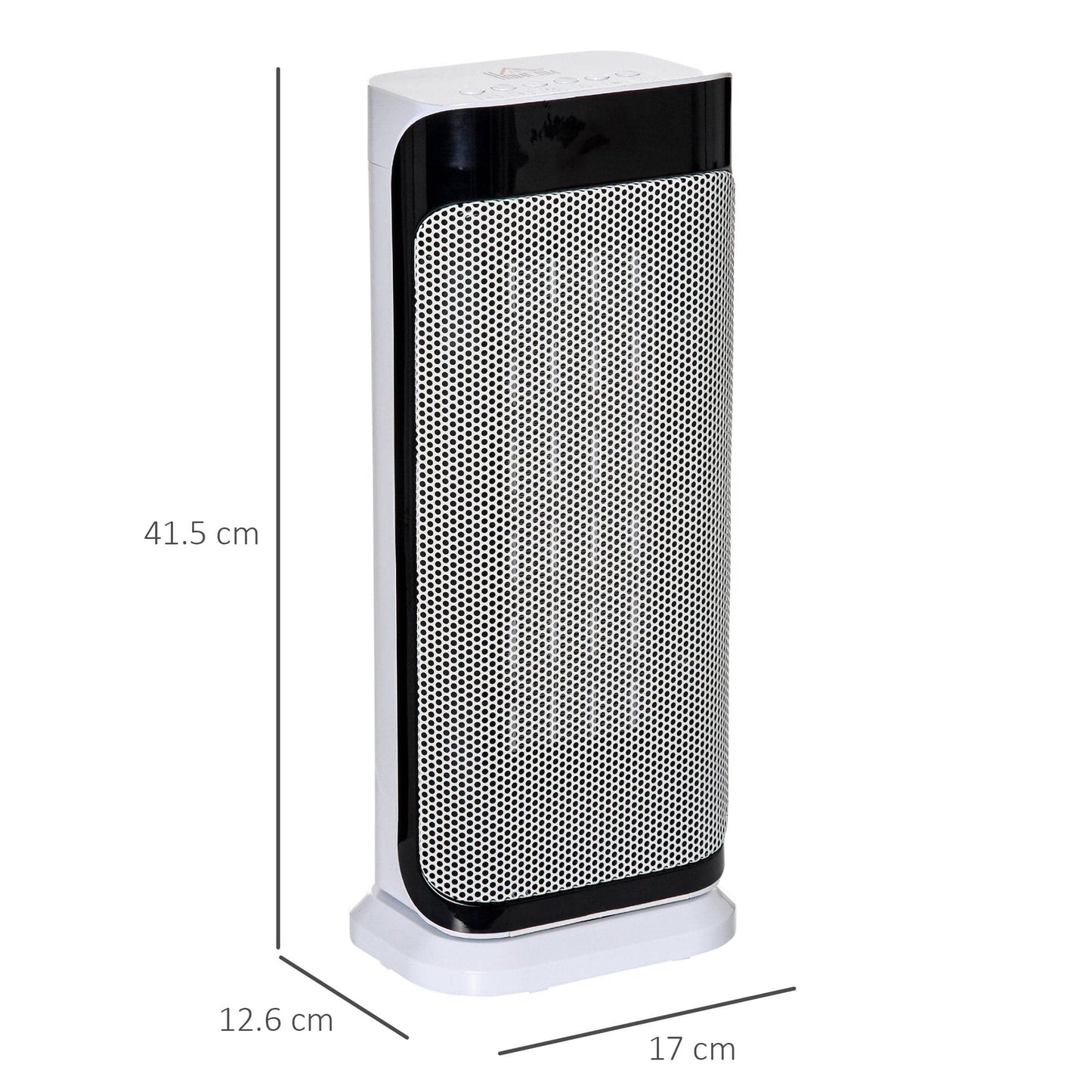 Maplin Plus Portable Oscillating Ceramic Space Heater with Over Heating & Tip-Over Protection