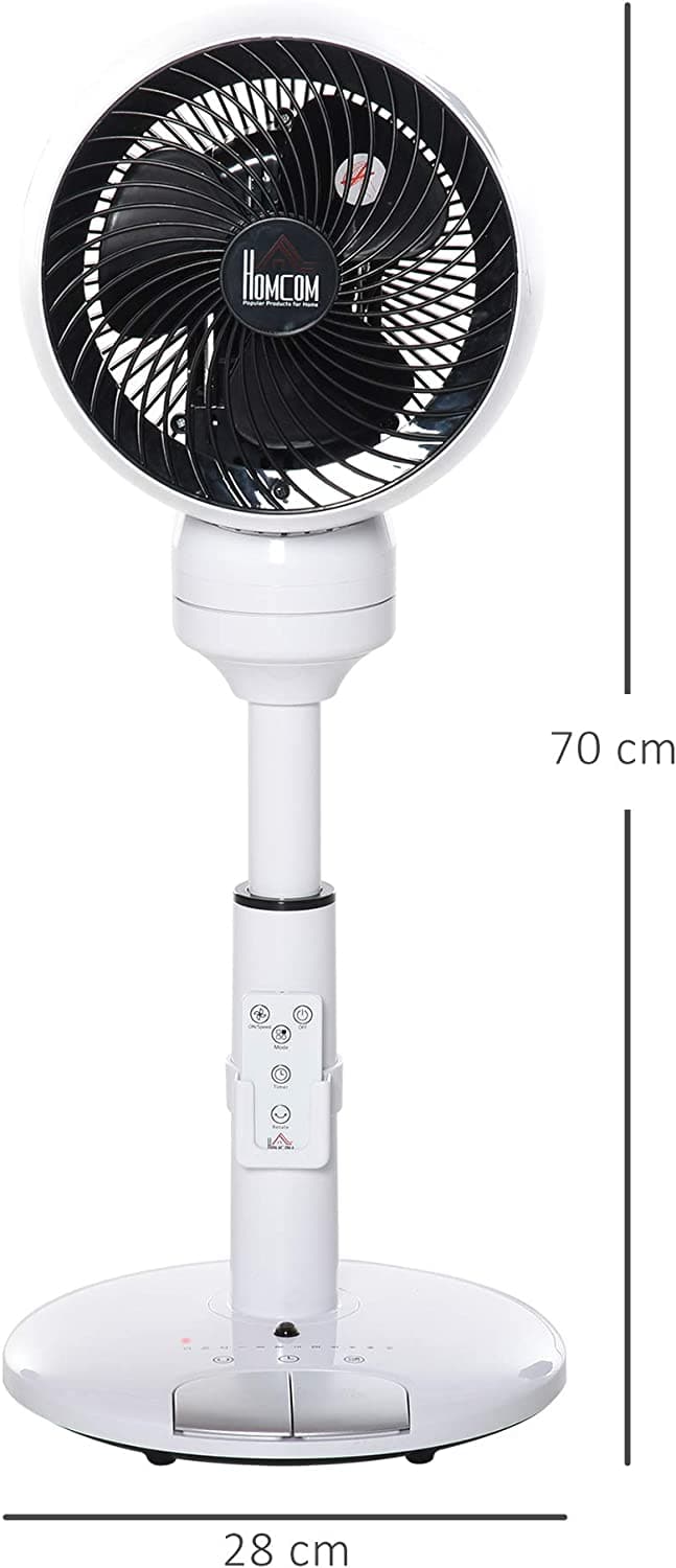 Maplin Plus 28'' Oscillating Air Circulator Fan - White - maplin.co.uk