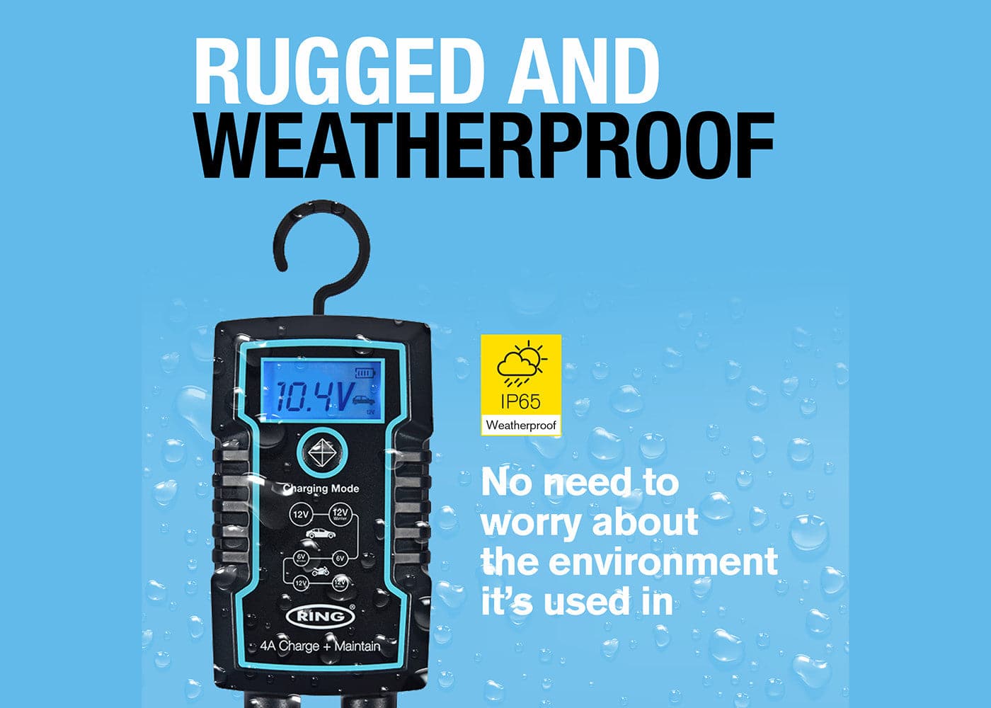 Ring Automotive 4A Smart Charger & Battery Maintainer