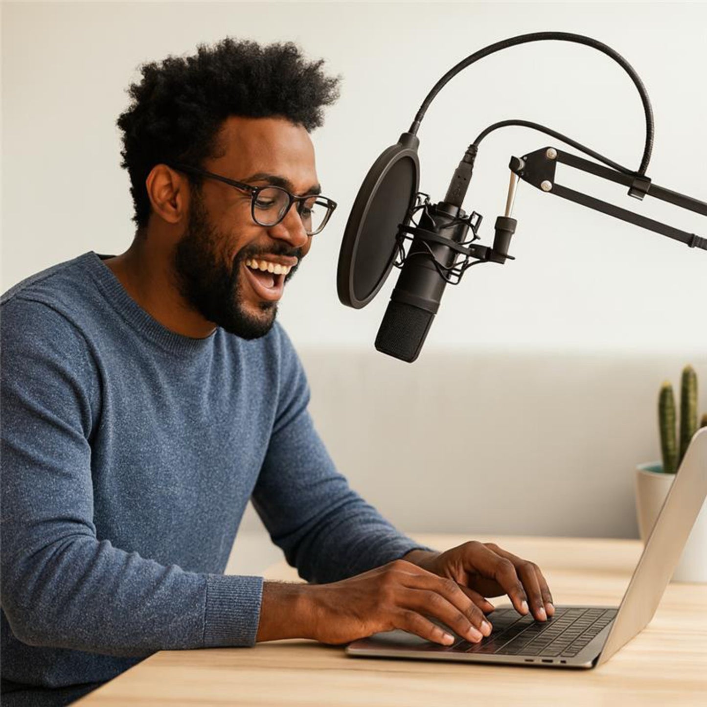 ProSound USB Condenser Cardioid Microphone with Boom Arm Kit