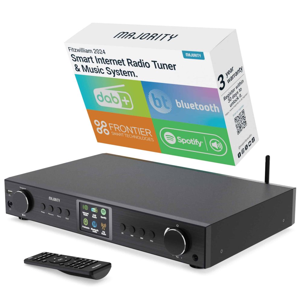 Majority Fitzwilliam 2 Internet Radio Tuner Black