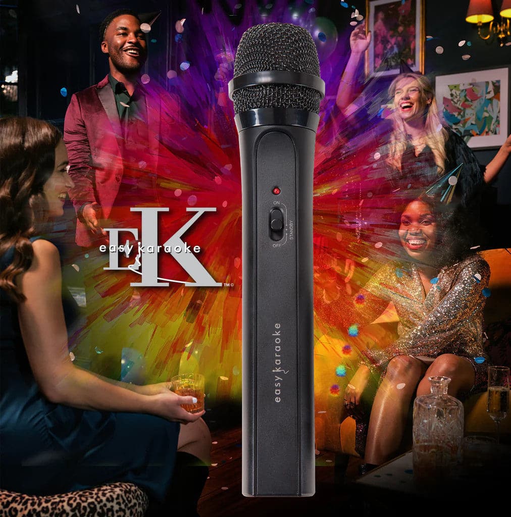 Easy Karaoke Wireless Microphone - Black