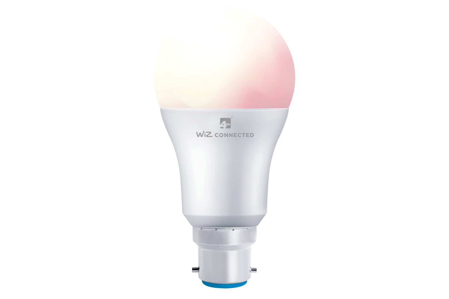 4lite WiZ Connected A60 Dimmable Multicolour WiFi LED Smart Bulb - B22 Bayonet Single