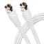 Maplin F Type Male to F Type Male TV Satellite Aerial Coaxial Cable White
