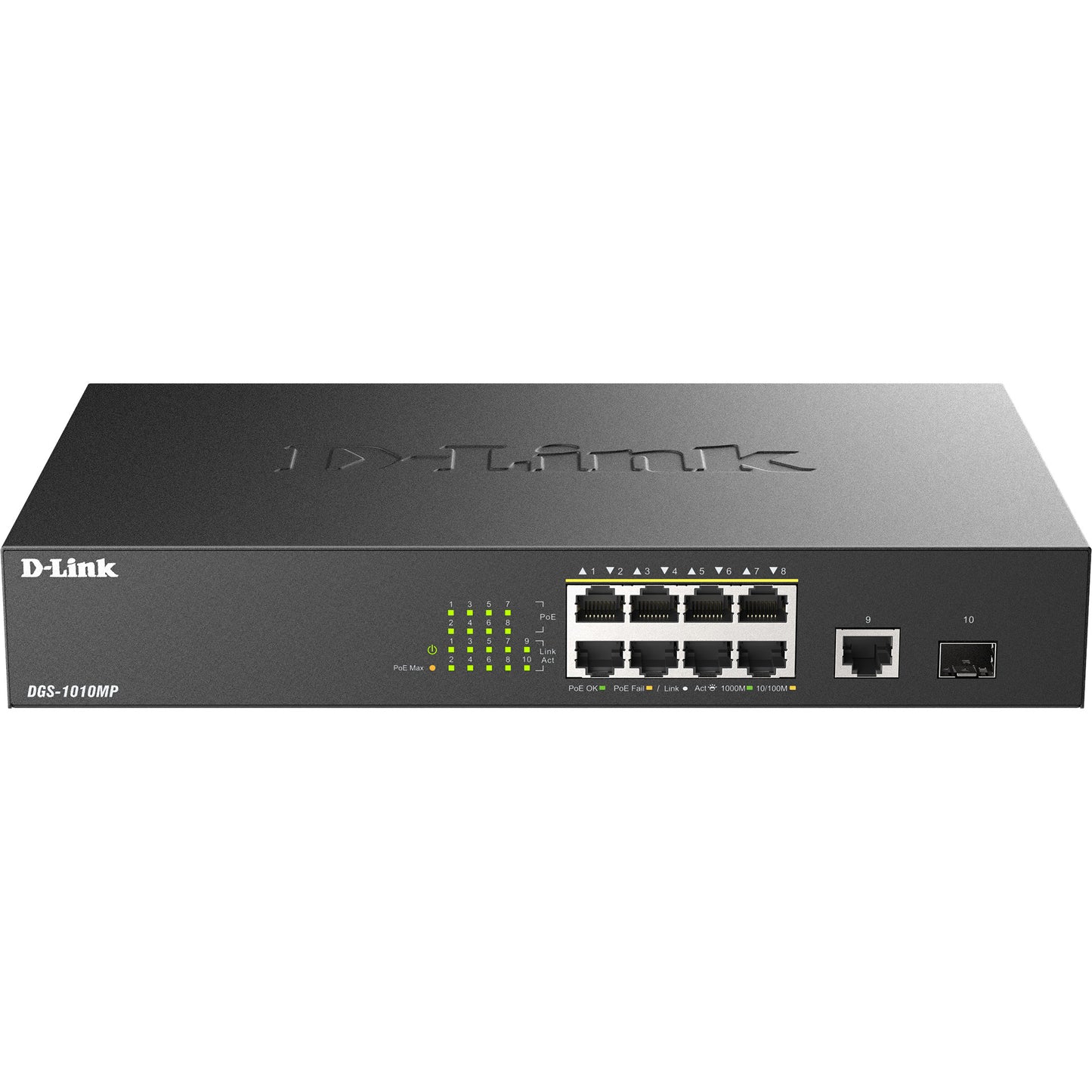 D-Link 10-Port Desktop Gigabit PoE+ Switch