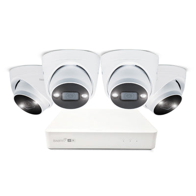 Swann AdvancedX 5MP 1TB 8-Channel Wired NVR CCTV with 4 Dome Camera Kit