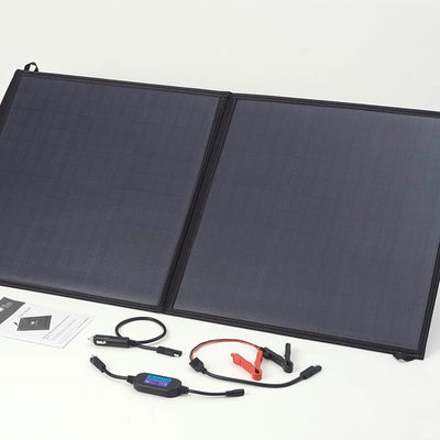 PV Logic 90W Fold Up Solar Panel with 10A Inline PWM Charge Controller