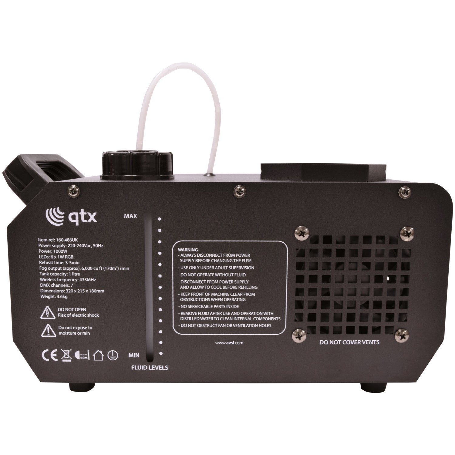 QTX FLARE-1000 Vertical LED 1000W Fog Machine
