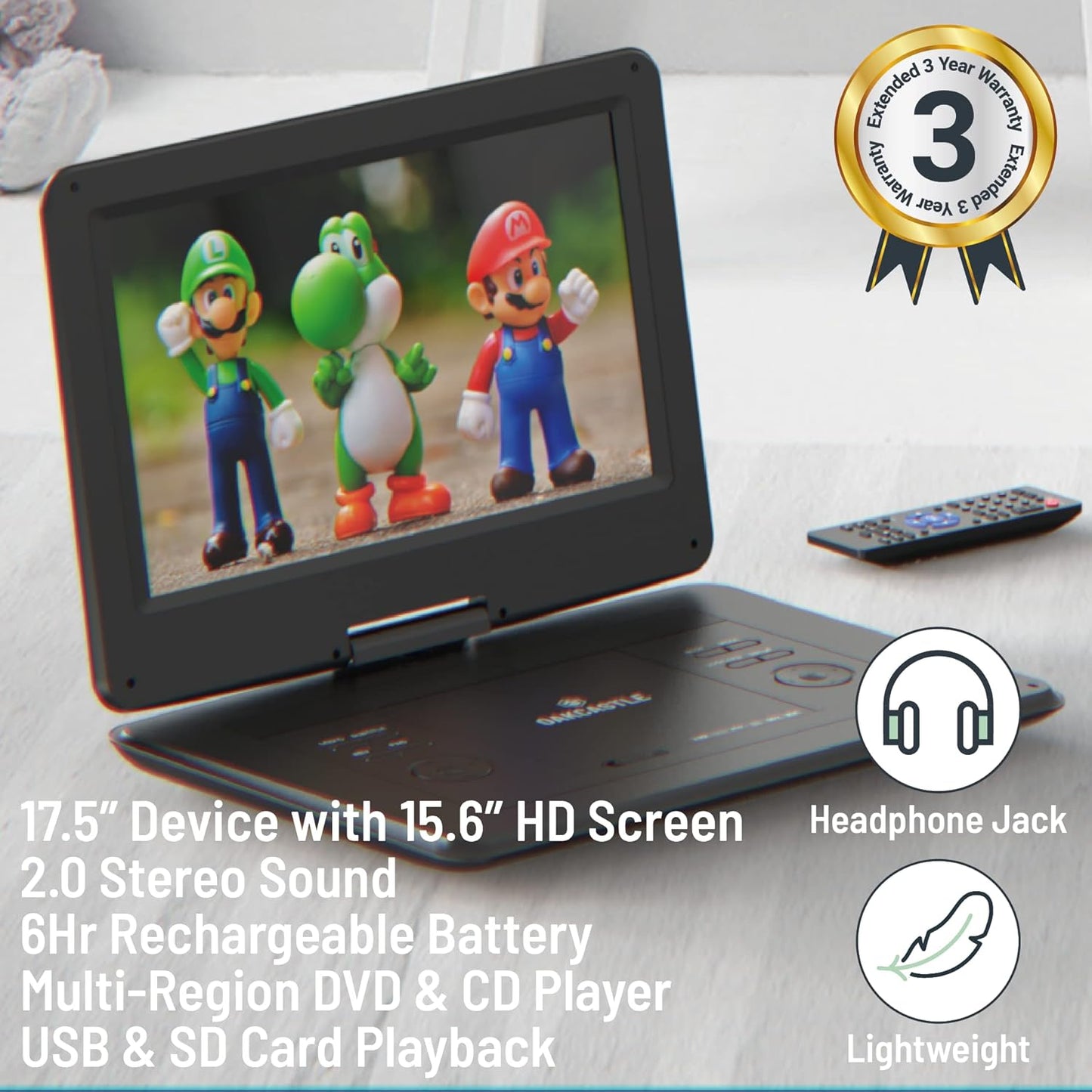Oakcastle DVD175 Portable DVD Player