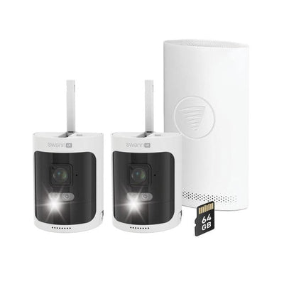Swann AllSecure 4K Wireless Security Kit with Wire-Free Cameras & NVR Tower 2 Cameras