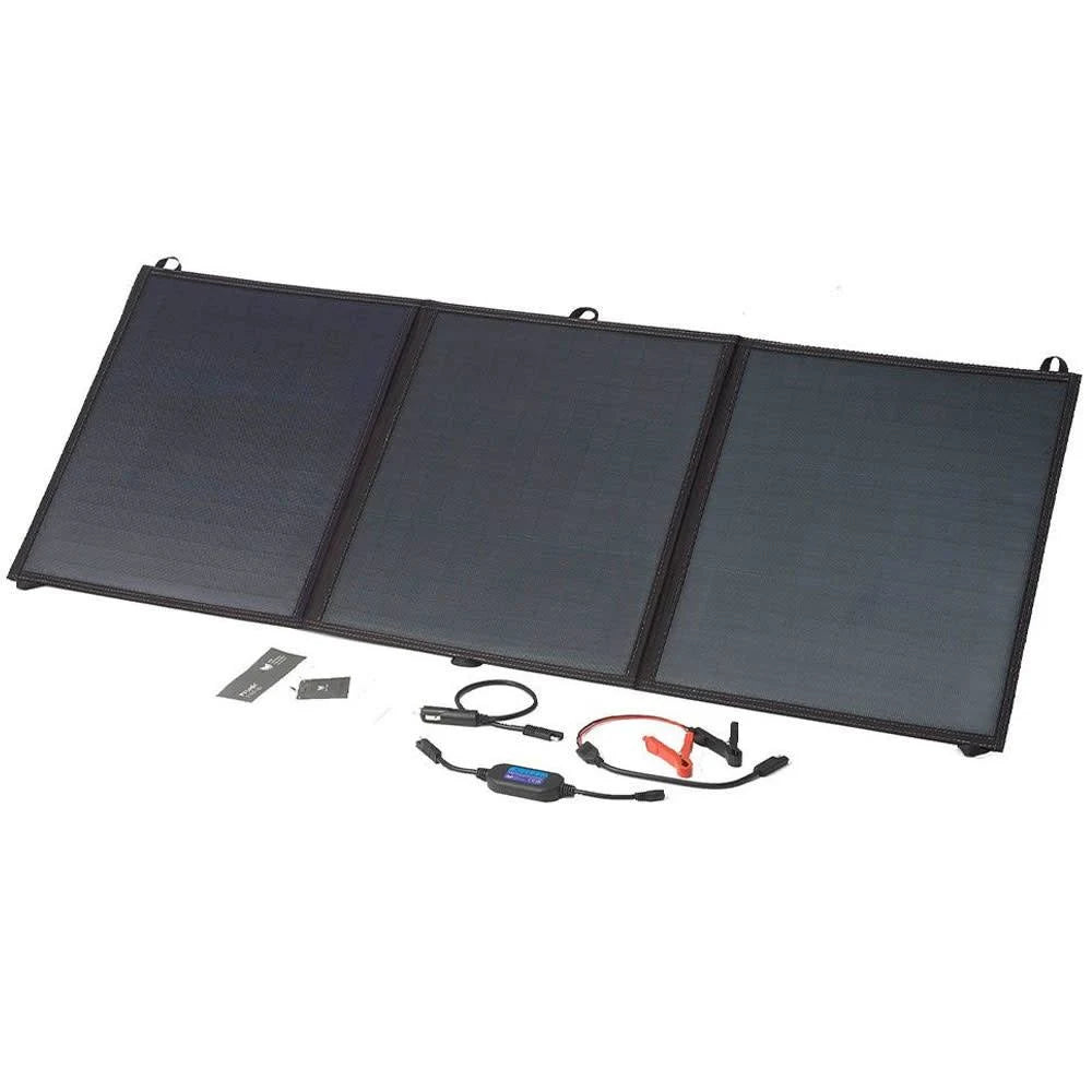 PV Logic 120W Fold Up Solar Panel with 10A Inline PWM Charge Controller