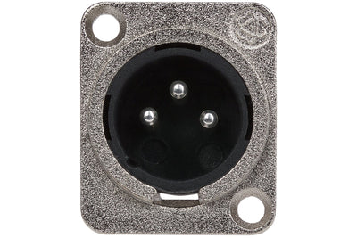Maplin 3 Pole Nickel XLR Chassis Plug
