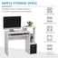 ProperAV Extra Computer Desk with Sliding Keyboard Tray & Side Compartment - maplin.co.uk