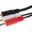 Maplin 3.5mm Aux Stereo 3-Pole Jack Plug to Twin Mono 3.5mm 2-Pole Jack Plug Cable - Black, 2m - maplin.co.uk
