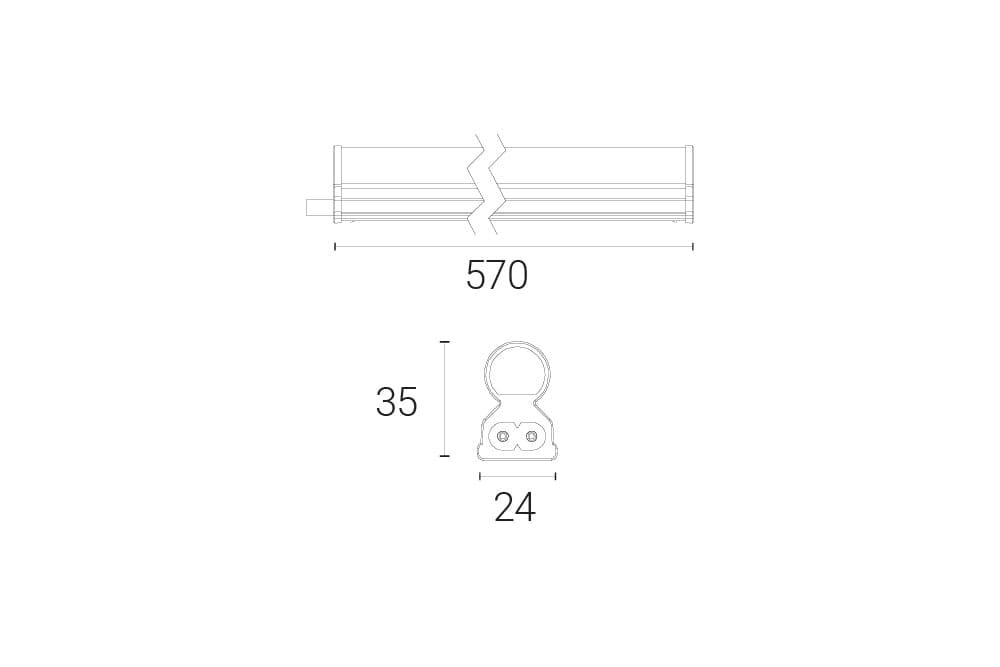 4lite High Performance 570mm 3K LED Undercabinet Linklight