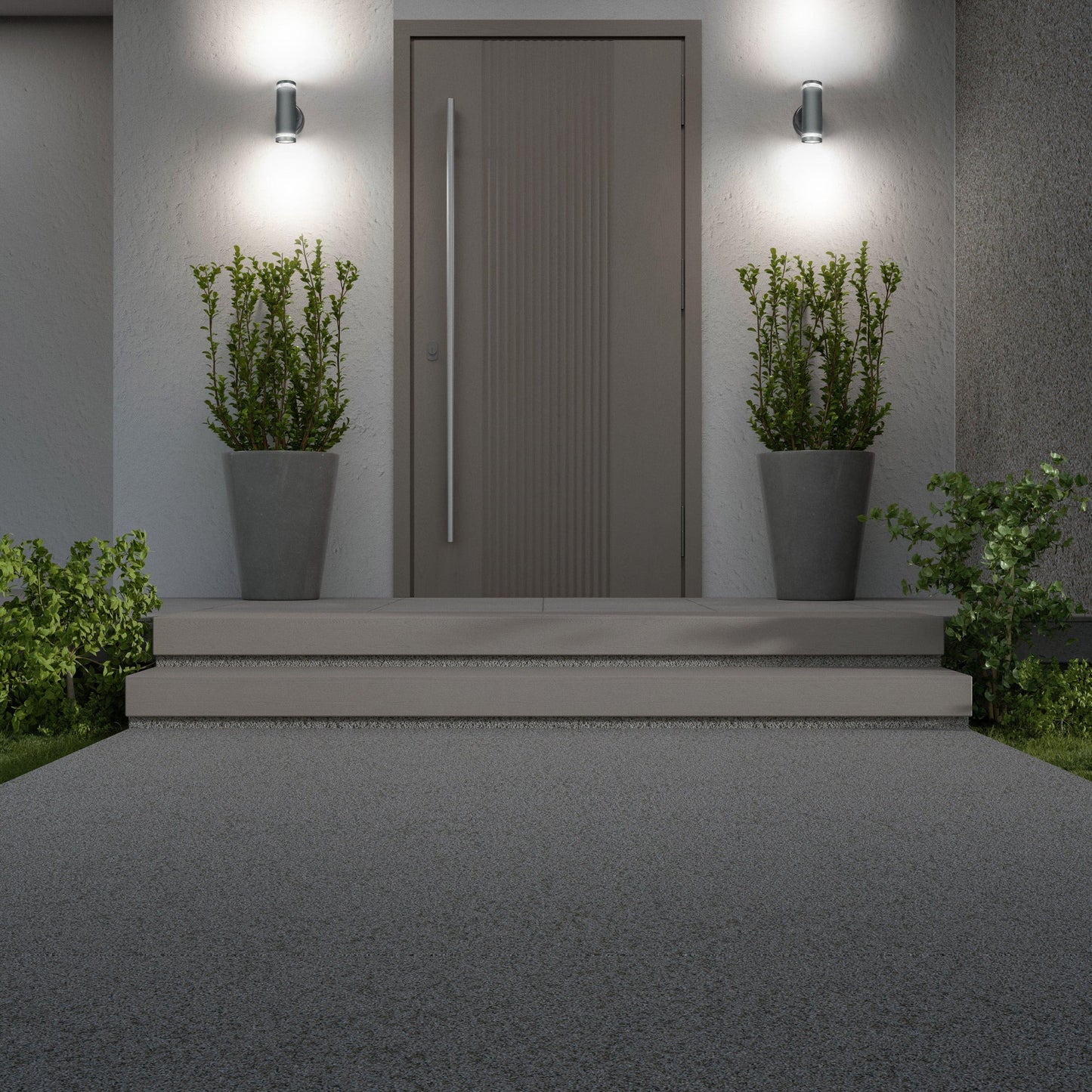 4lite Marinus GU10 Bi-Directional Outdoor Wall Light without PIR - Anthracite