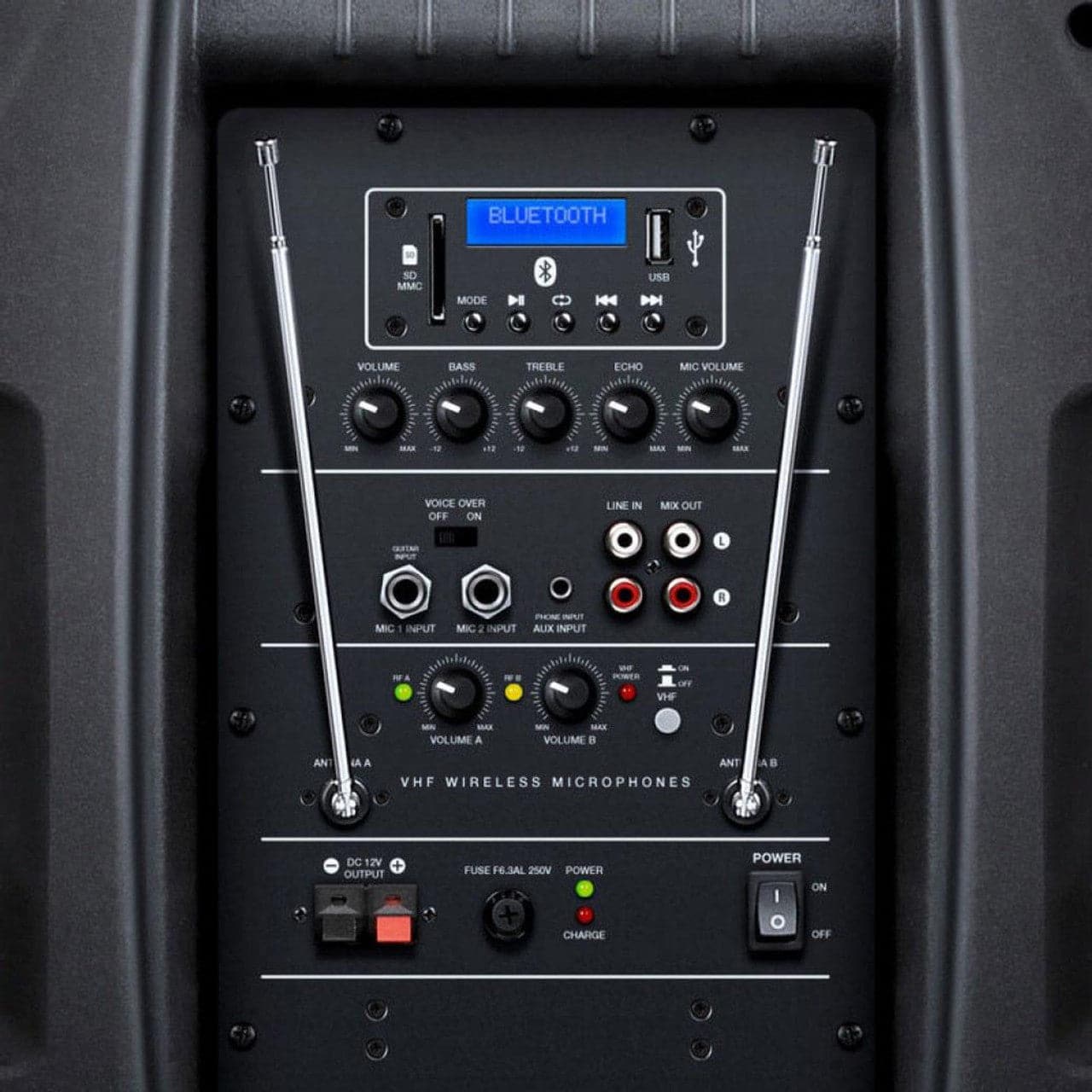 Kam Portable 500W RMS / 1000W Peak 15" Active Speaker with Bluetooth