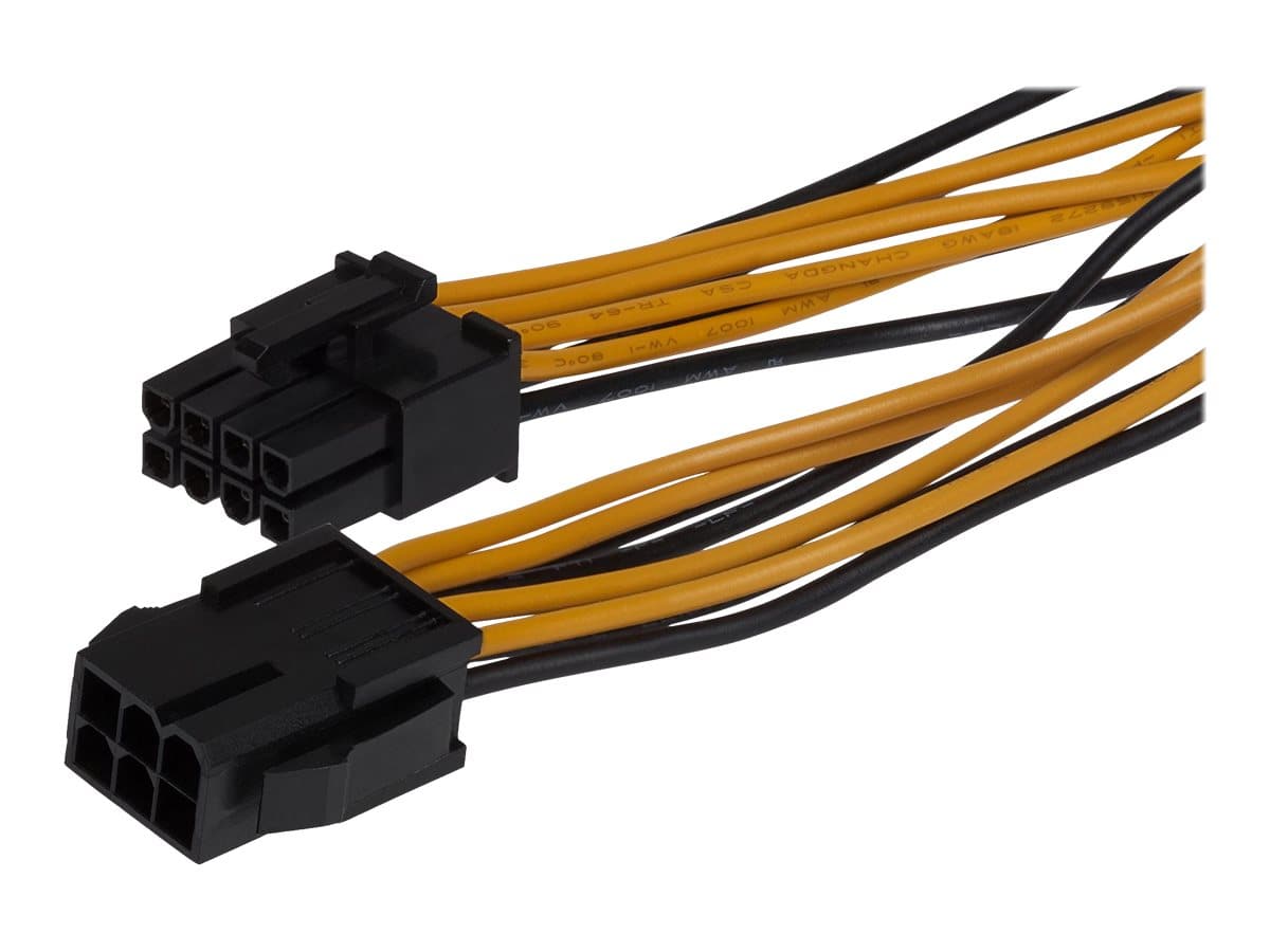 Maplin 6-pin PCIe Male to 8-pin ATX12V Female CPU Connector Lead - 0.15m
