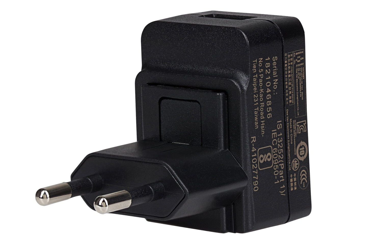 Maplin 1-Port USB-A EU Wall Charger 5V 1 Amp 100-240V Travel Adapter - Black - maplin.co.uk