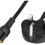Maplin Power Lead IEC C5 Clover Leaf Plug Female to UK 3-Pin Plug - 2m, 5 Amp Fuse - maplin.co.uk