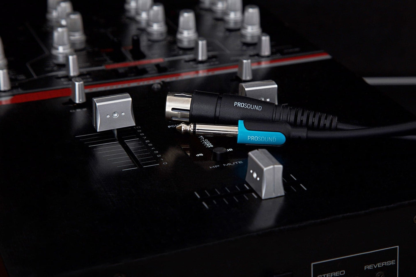 ProSound XLR Female Connector to 1/4" 6.35mm 2 Pole Jack Plug Cable - Black, 3m