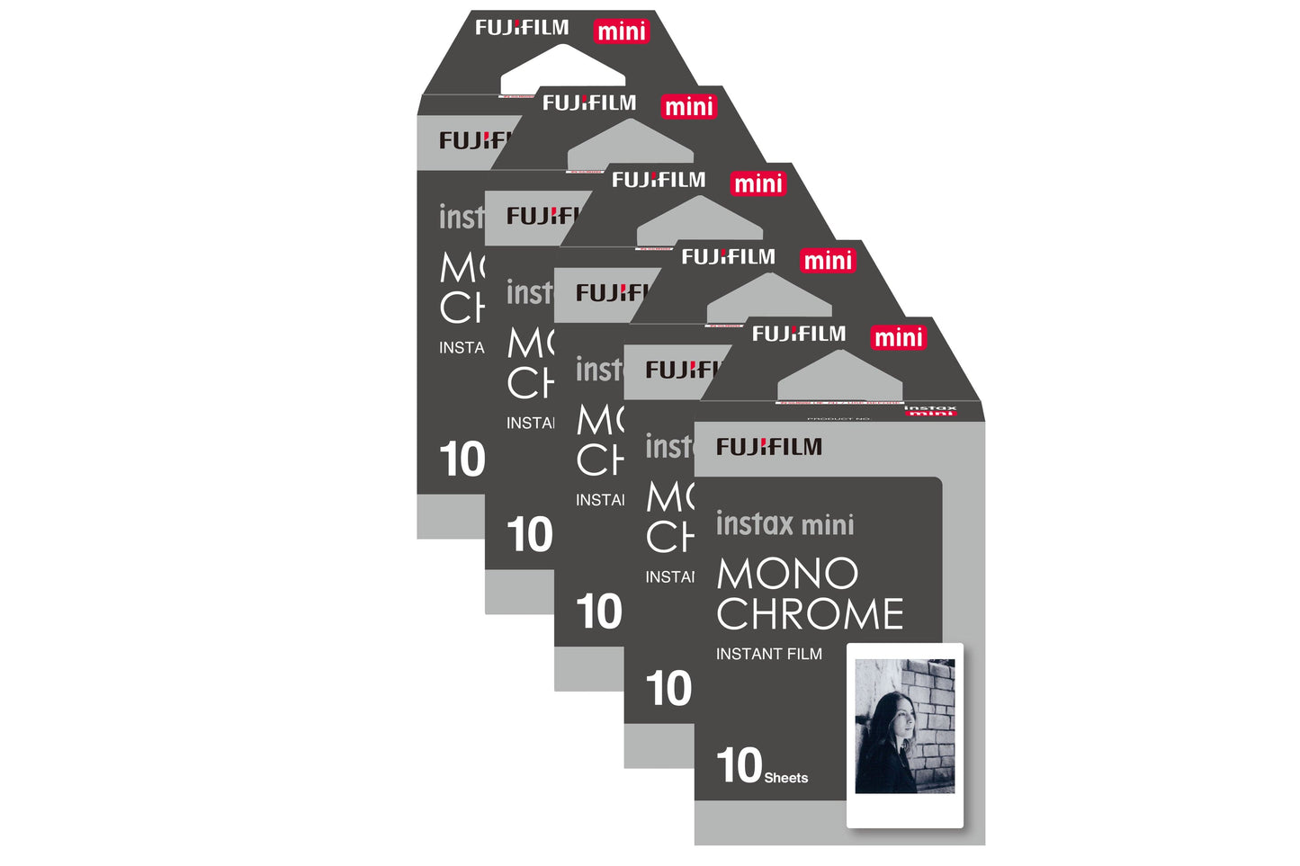 Fujifilm Instax Mini Instant Photo Film - Monochrome Pack of 50