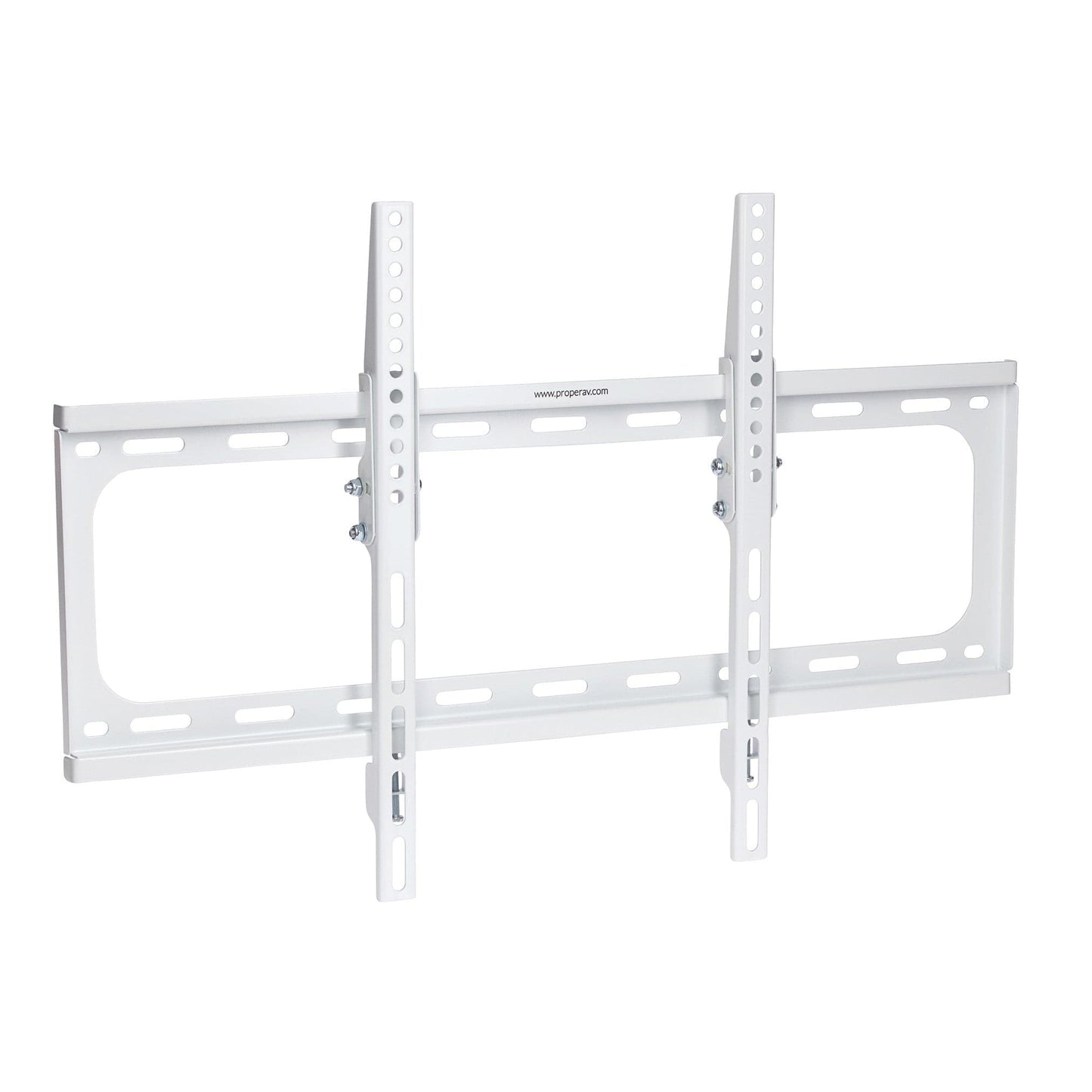 ProperAV Flat TV Wall Bracket (37" - 75" / 35kg Capacity / VESA Max. 600x400) White