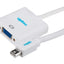 Maplin Mini DisplayPort to VGA Female Adapter - White, 23cm - maplin.co.uk