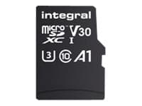 Integral 64GB High Speed V30 UHS-I U3 MicroSDHC/XC Memory Card with Adapter