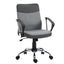 ProperAV Extra Linen Fabric Rocker Swivel Office Chair with Wheels - Grey - maplin.co.uk