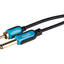 Maplin 6.35mm 1/4" Mono 2 Pole Jack to Single RCA Phono Cable - Black, 5m - maplin.co.uk