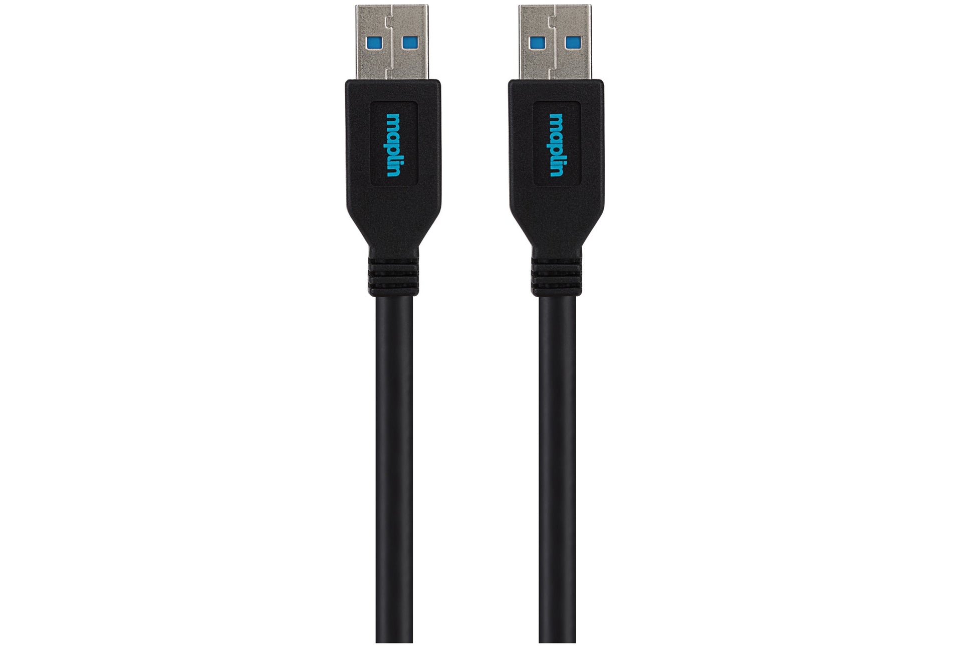 Maplin USB-A 3.0 to USB-A 3.0 Super Speed 5Gbps Cable - Black, 3m - maplin.co.uk