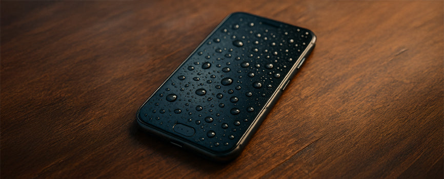 Mobile phone with water