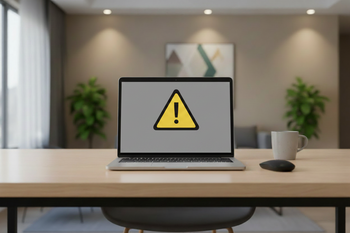 Laptop with error