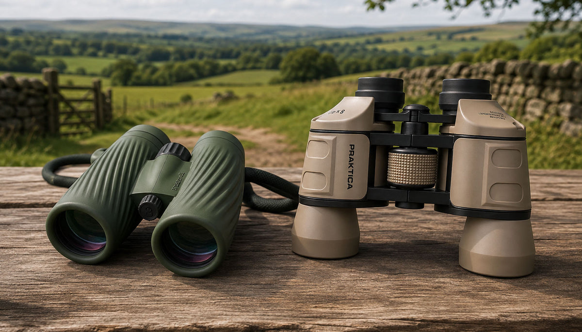 Roof prism and porro prism binoculars