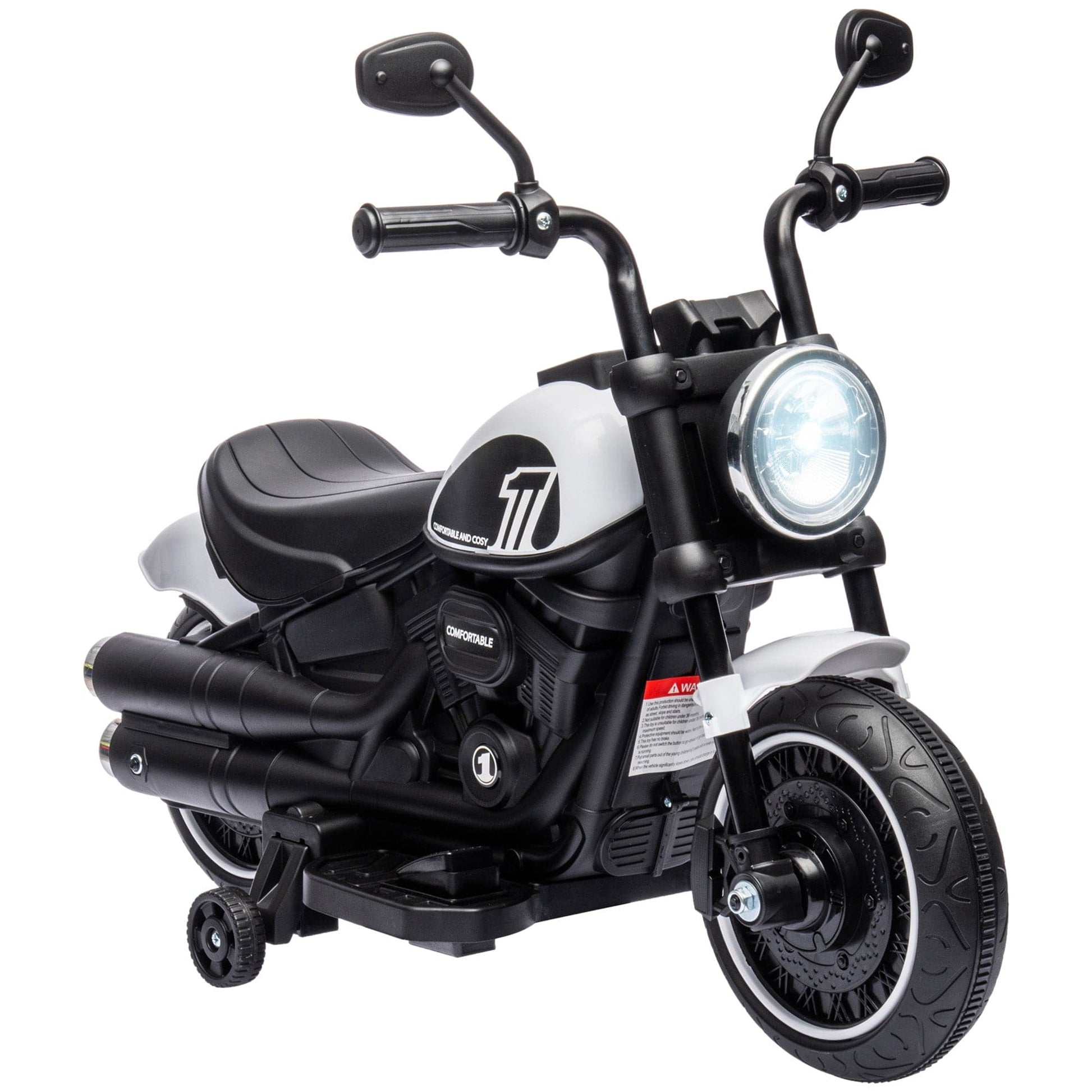 Maplin Plus 6V Electric Motorbike with Training Wheels & One-Button Start - maplin.co.uk