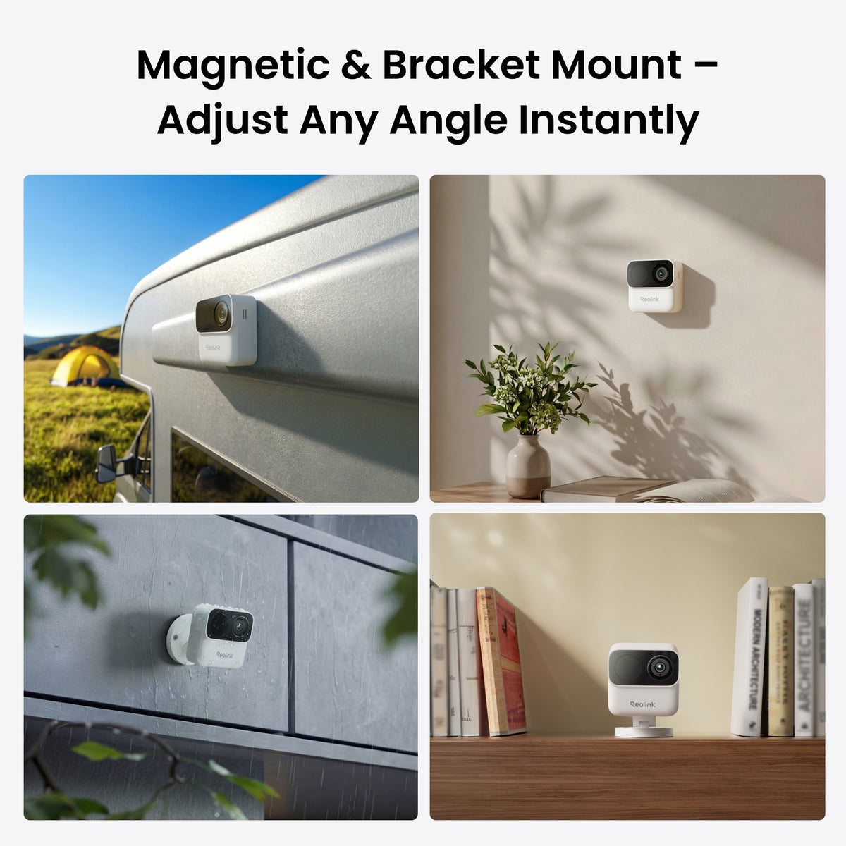 Reolink Argus Series 1080P Battery WiFi Magnetic Mount Wireless Compact Security Camera