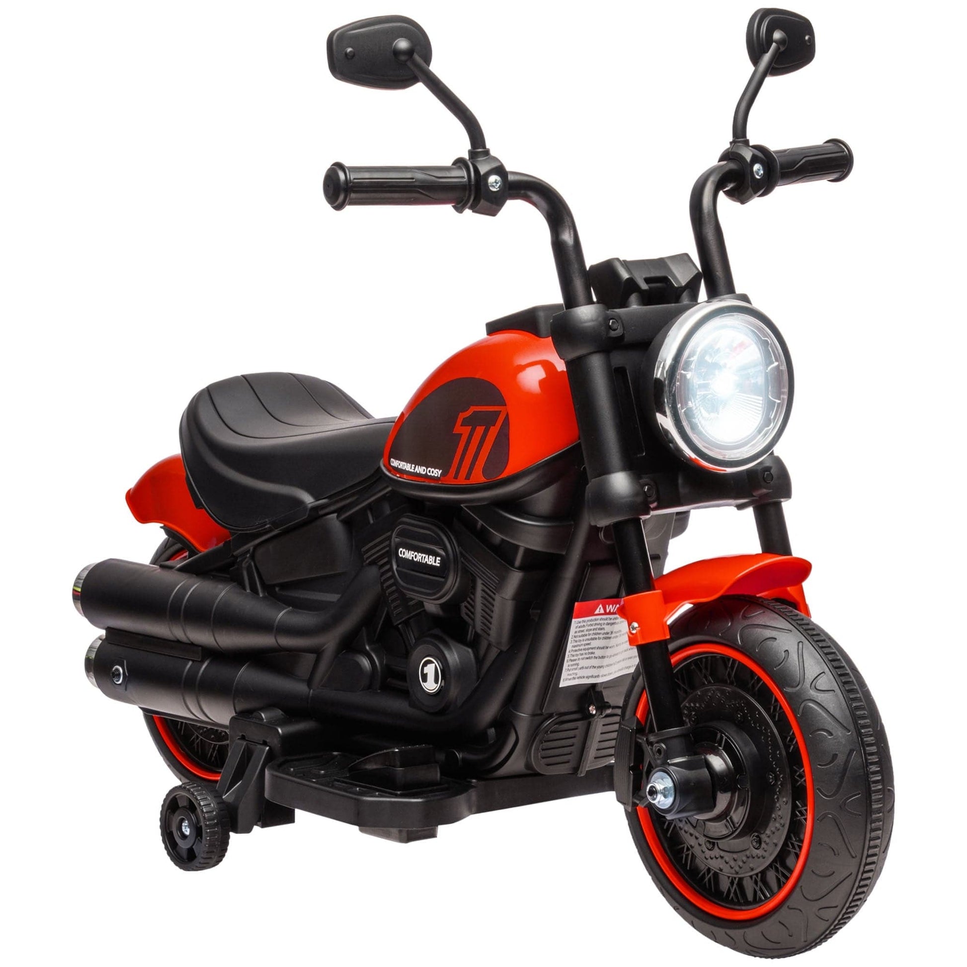 Maplin Plus 6V Electric Motorbike with Training Wheels & One-Button Start - maplin.co.uk