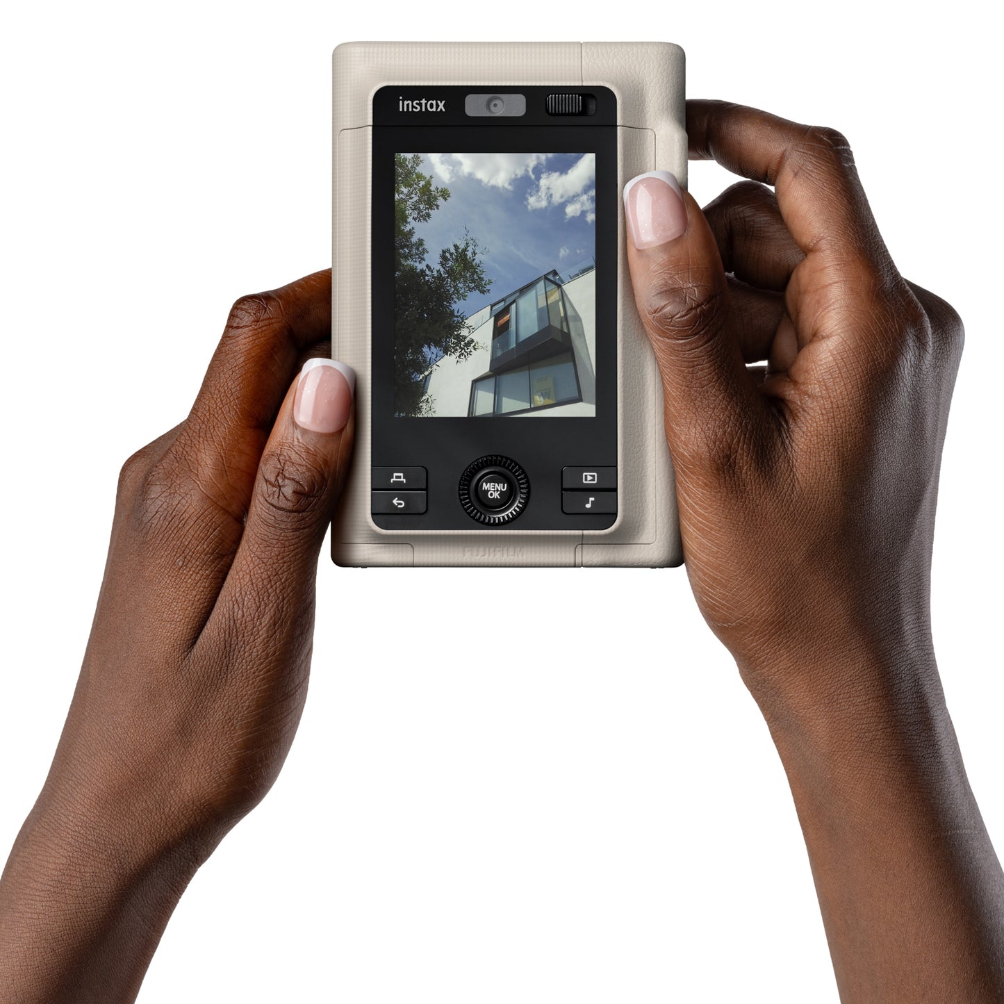 Fujifilm Instax Mini LiPlay Plus Hybrid Instant Camera - Beige