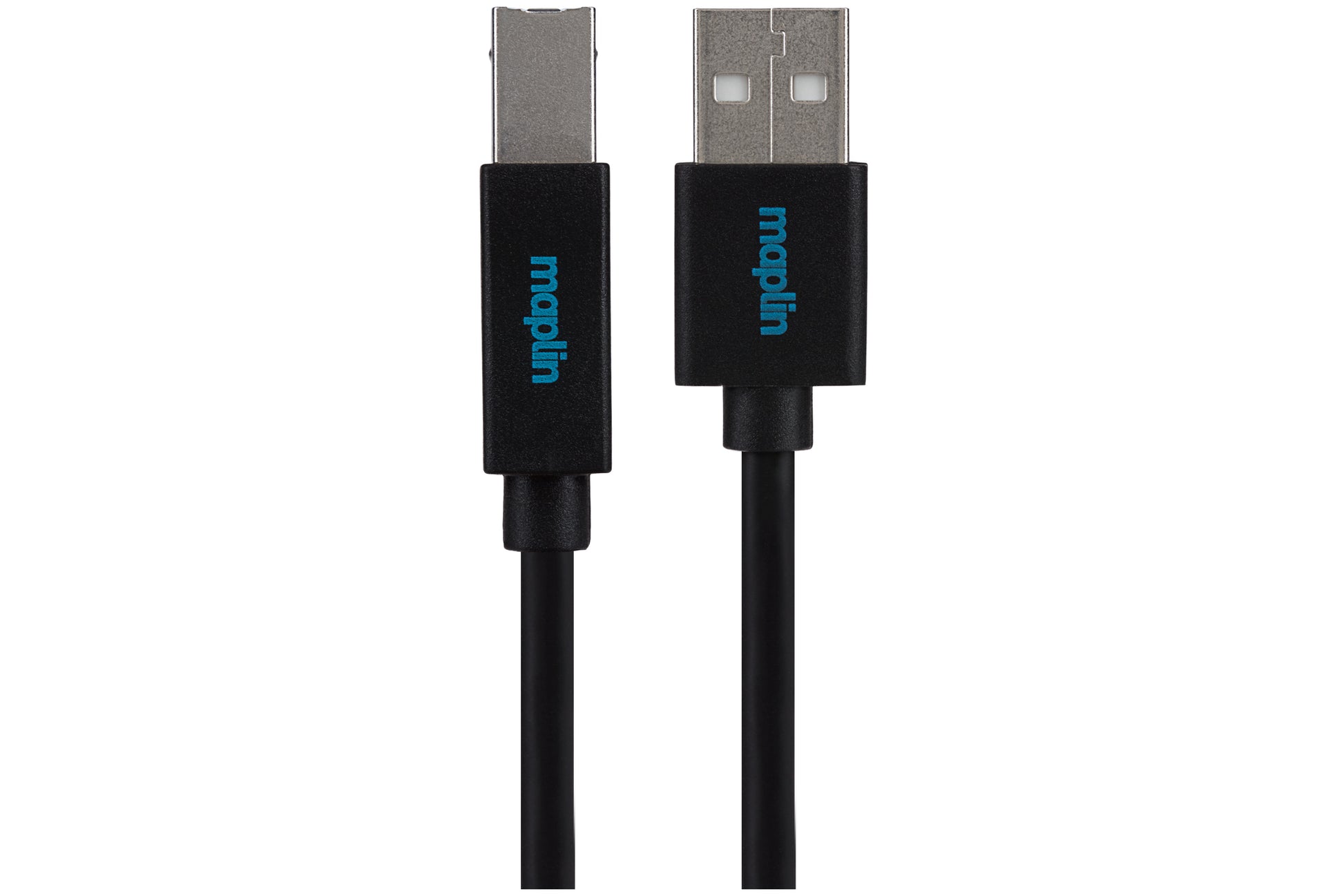 Maplin USB-A to USB-B Cable - Black - maplin.co.uk