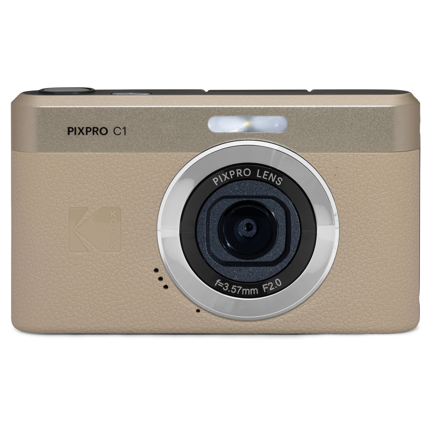 Kodak PIXPRO C1 13MP 4x Digital Zoom Compact Camera - Tan Camera Only
