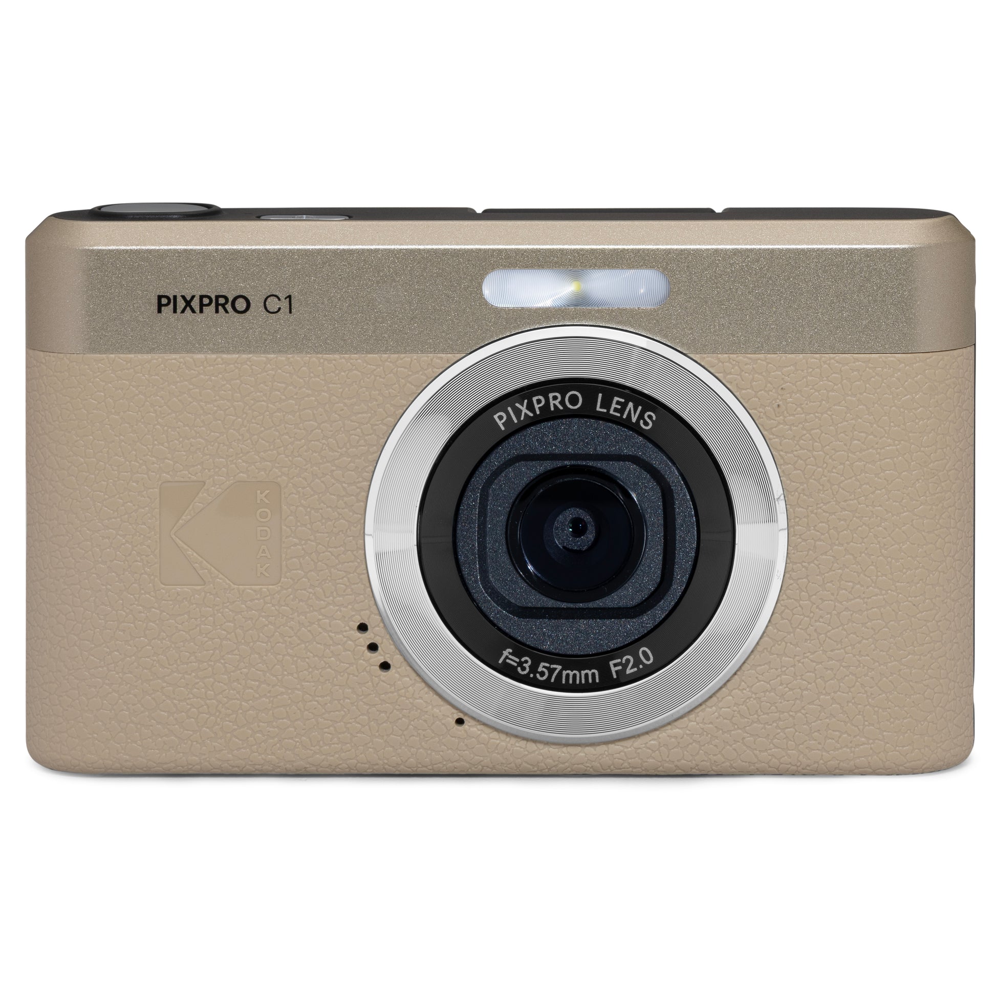 Kodak PIXPRO C1 13MP 4x Digital Zoom Compact Camera - Tan Camera Only