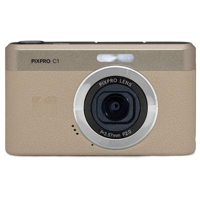 Kodak PIXPRO C1 13MP 4x Digital Zoom Compact Camera - Tan Camera Only