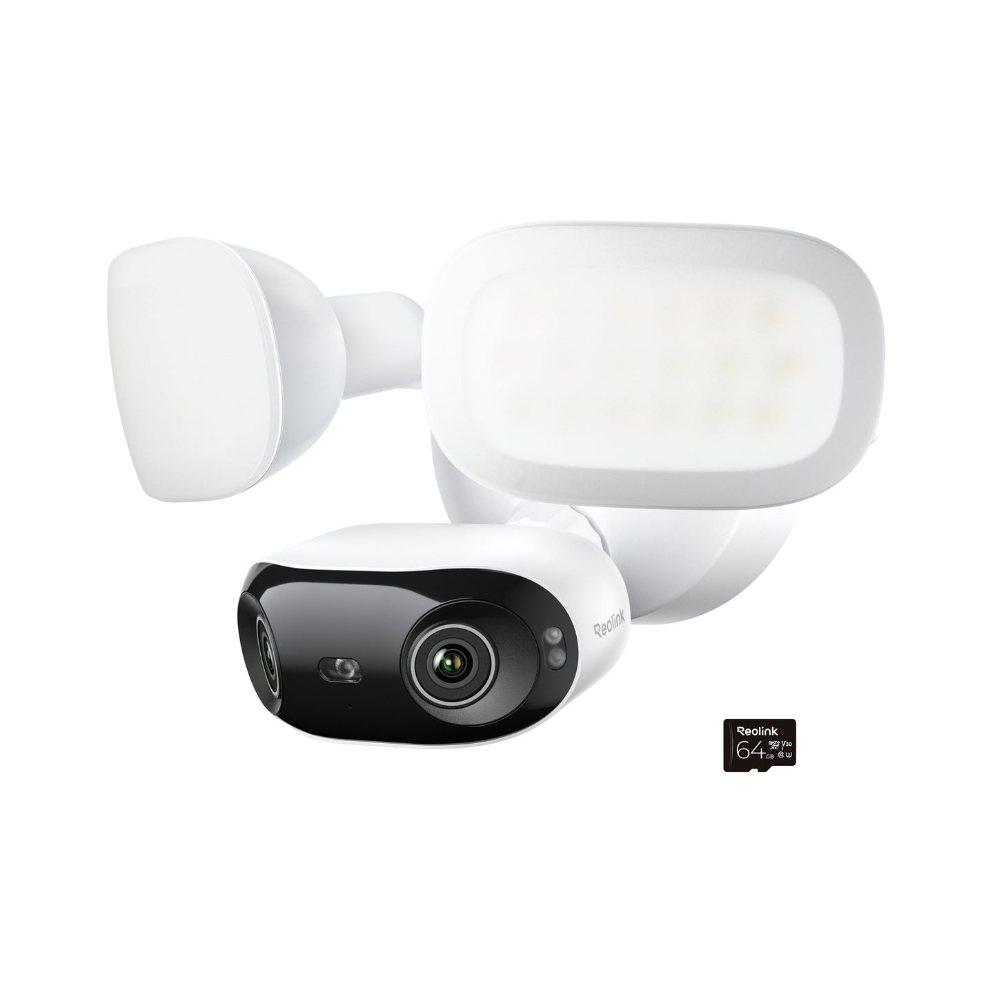 Reolink Floodlight Series 4K 180° Battery WiFi Outdoor Security Camera with 64GB microSD Card