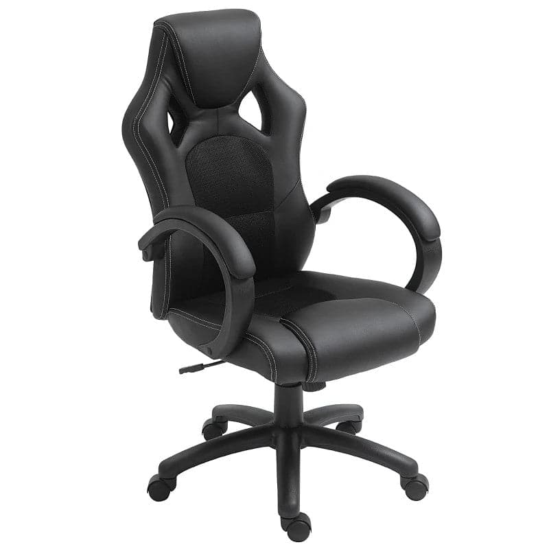 Maplin Plus Faux Leather High-Back Adjustable Gaming Chair - maplin.co.uk