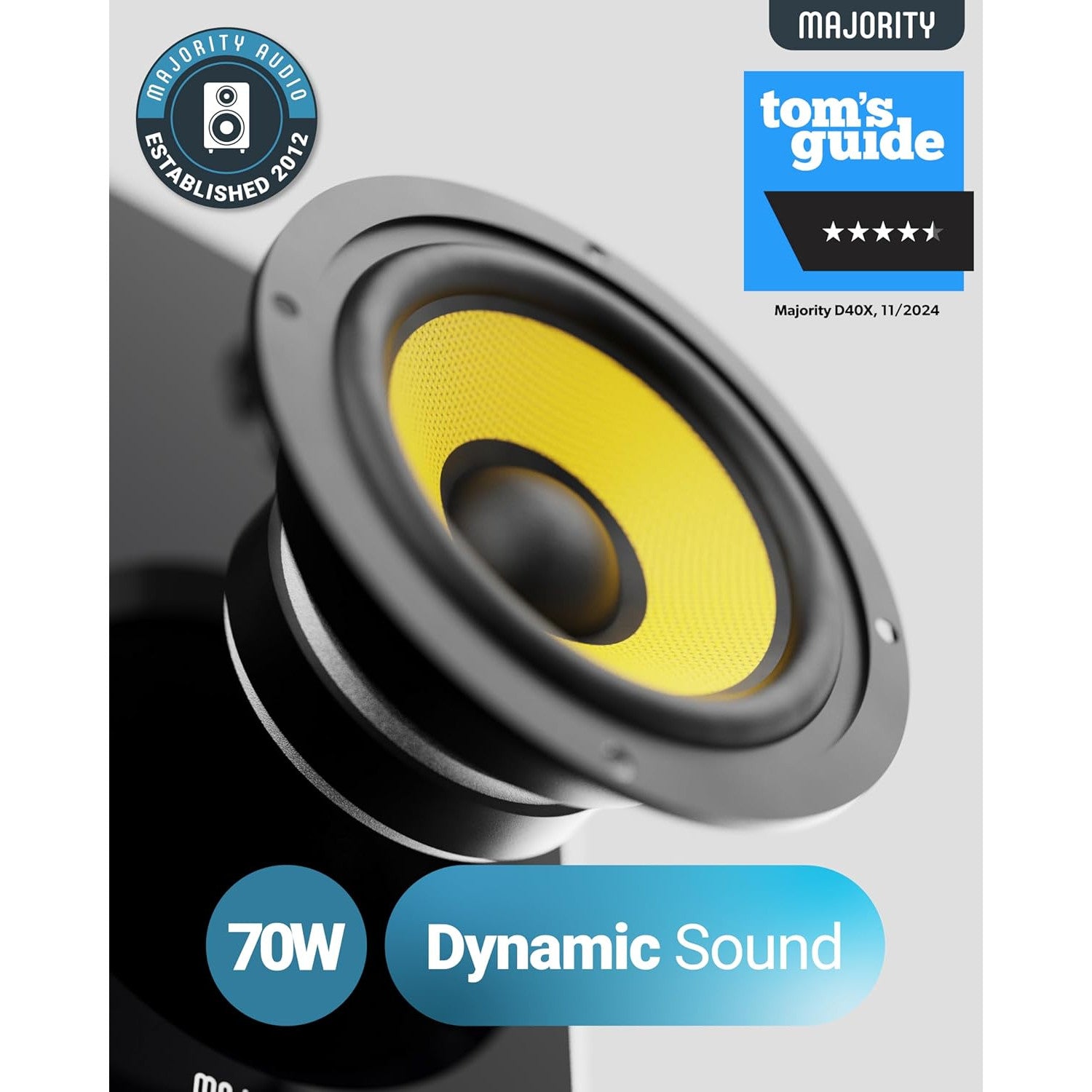 Majority D40X Bookshelf Speakers
